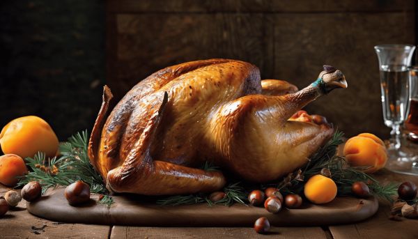 Osez une pintade de Noël farcie au complet et surprenante
